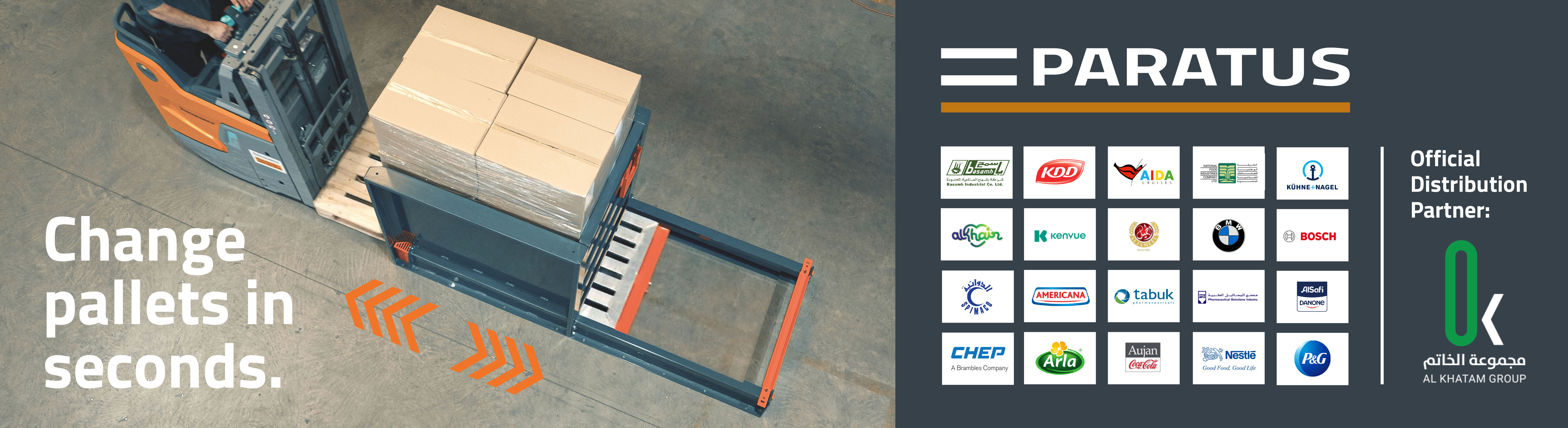 Forklift equipment supplied by Al Khatam Group in Saudi Arabia